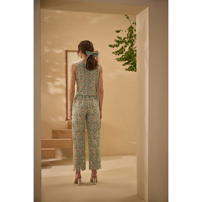 Label Deepika Nagpal Green Love Co-Ord (Set of 2)