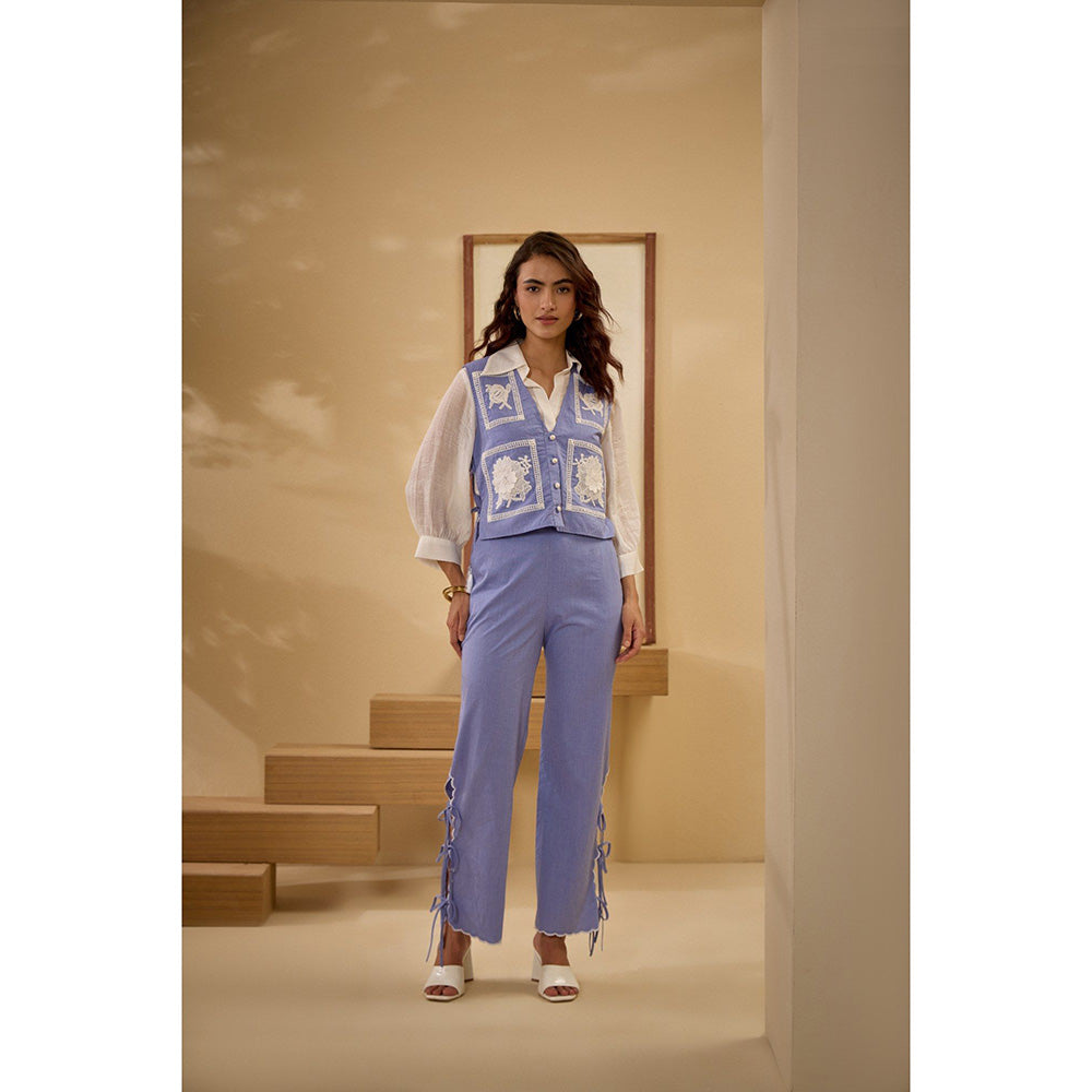 Label Deepika Nagpal Purple Alexis Co-Ord (Set of 3)