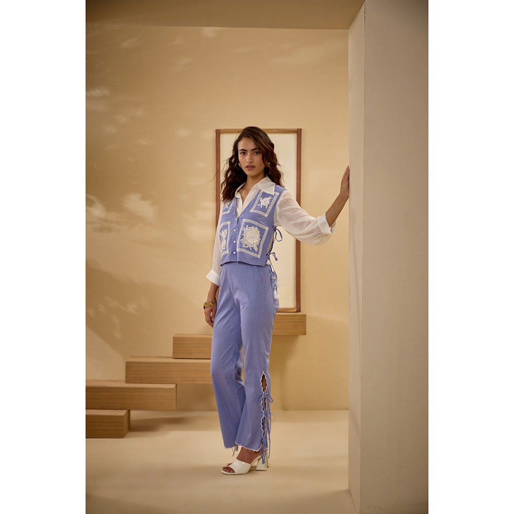 Label Deepika Nagpal Purple Alexis Co-Ord (Set of 3)