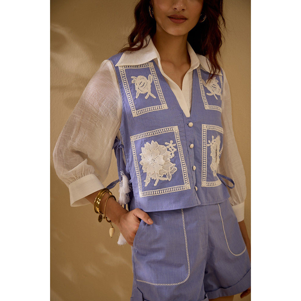 Label Deepika Nagpal Purple Alexis Co-Ord (Set of 3)