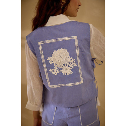 Label Deepika Nagpal Purple Alexis Co-Ord (Set of 3)