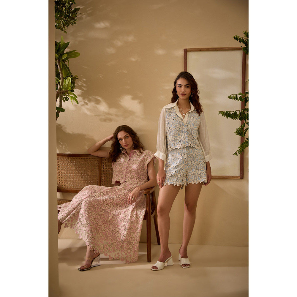 Label Deepika Nagpal Pink Nina Co-Ord (Set of 2)