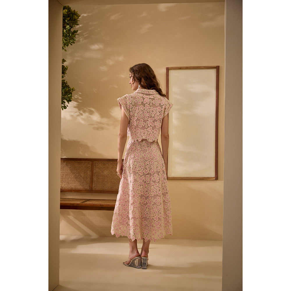 Label Deepika Nagpal Pink Nina Co-Ord (Set of 2)