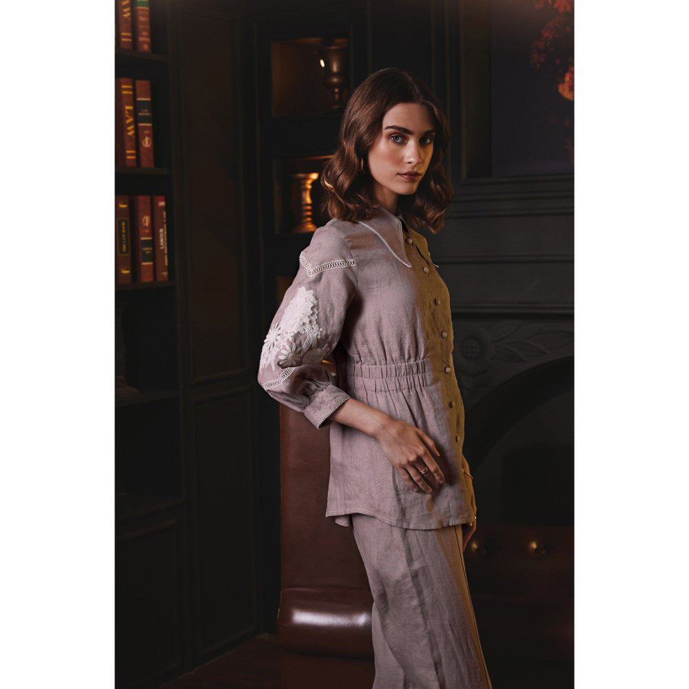 Label Deepika Nagpal Mauve Mila Co-Ord (Set of 2)