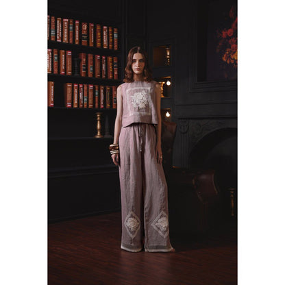 Label Deepika Nagpal Mauve Stacy Co-Ord (Set of 2)