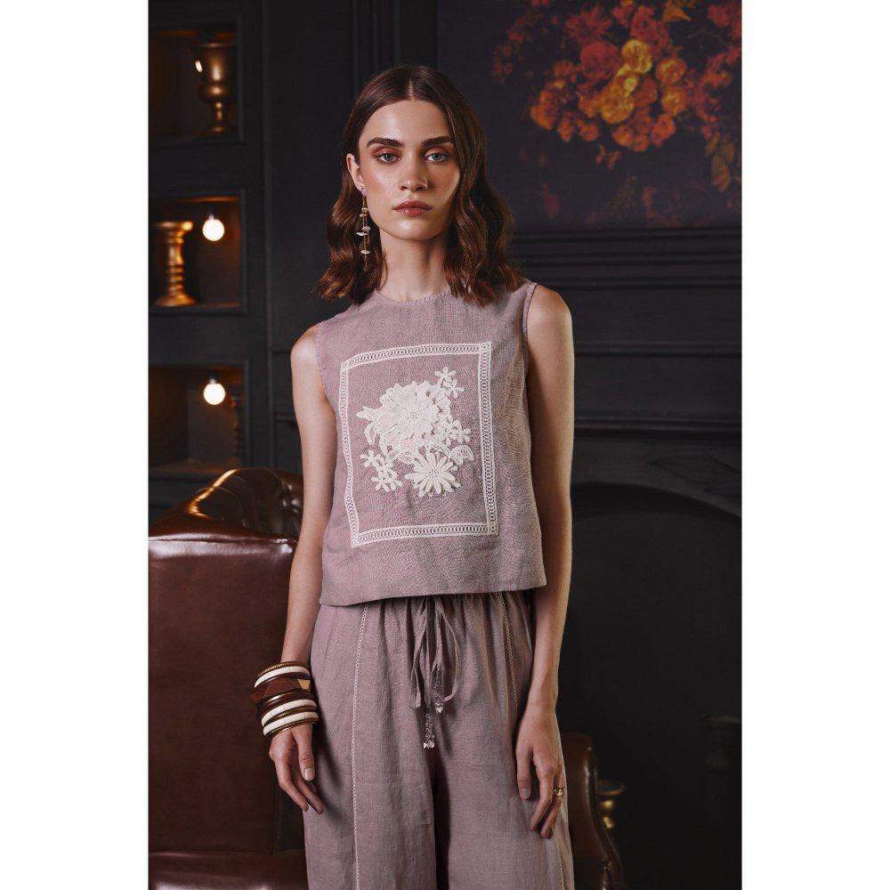 Label Deepika Nagpal Mauve Stacy Co-Ord (Set of 2)