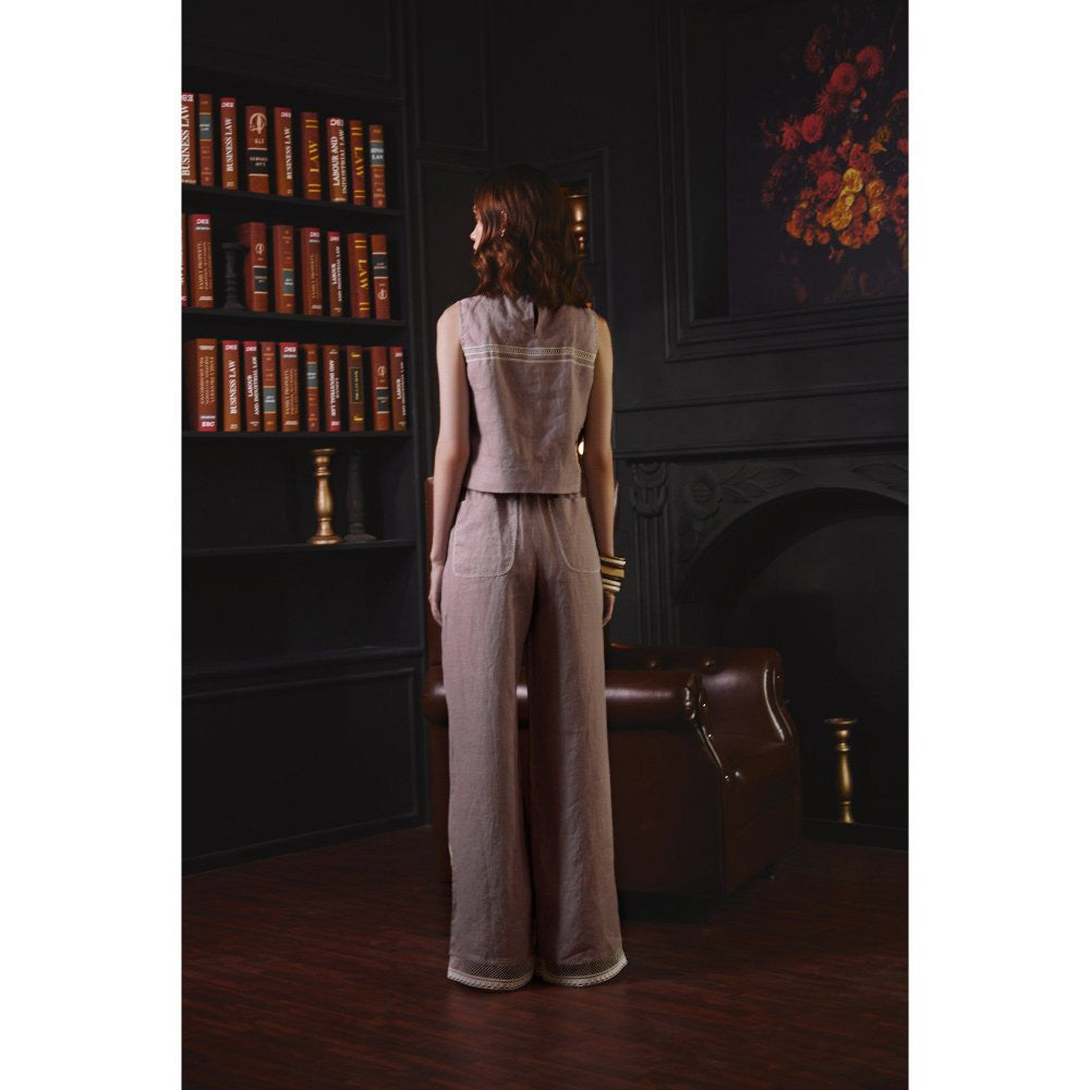 Label Deepika Nagpal Mauve Stacy Co-Ord (Set of 2)