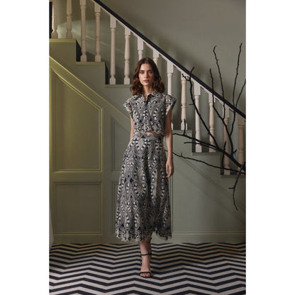 Label Deepika Nagpal Black Nina Co-Ord (Set of 2)