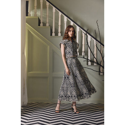 Label Deepika Nagpal Black Nina Co-Ord (Set of 2)