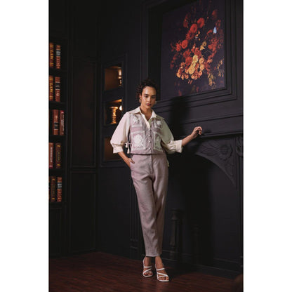 Label Deepika Nagpal Mauve Genie Co-Ord (Set of 3)