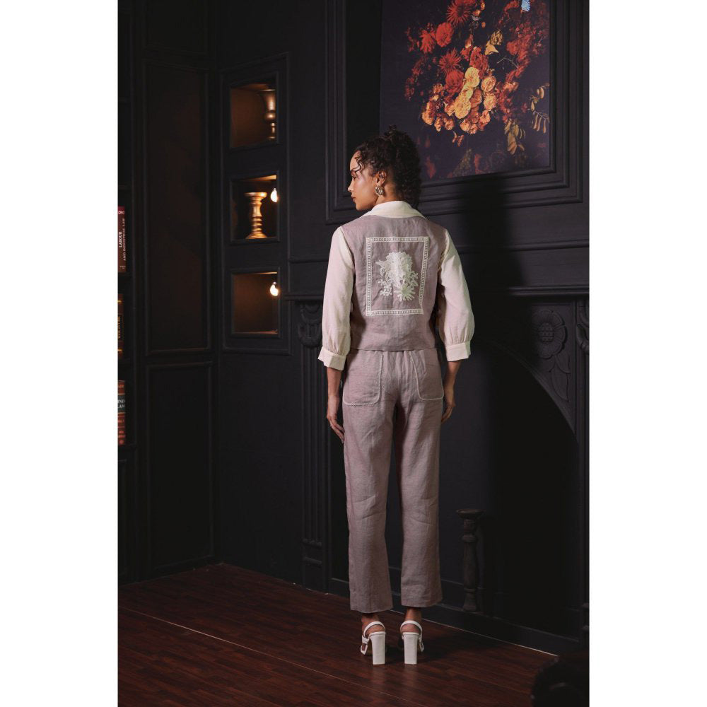 Label Deepika Nagpal Mauve Genie Co-Ord (Set of 3)