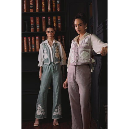 Label Deepika Nagpal Mauve Genie Co-Ord (Set of 3)