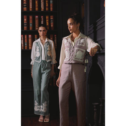 Label Deepika Nagpal Mauve Genie Co-Ord (Set of 3)