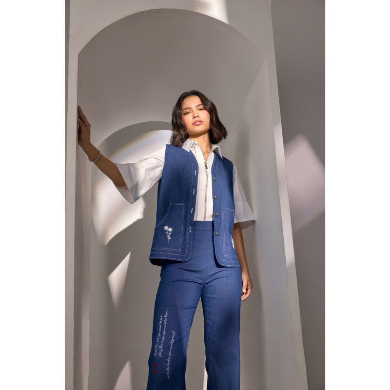 Label Deepika Nagpal Anna Embroidered Co-Ord (Set of 3)