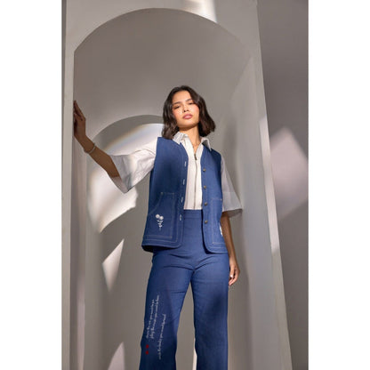 Label Deepika Nagpal Anna Embroidered Co-Ord (Set of 3)