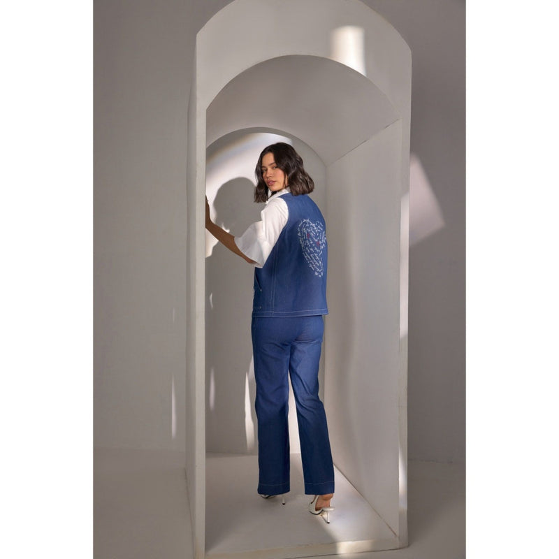 Label Deepika Nagpal Anna Embroidered Co-Ord (Set of 3)