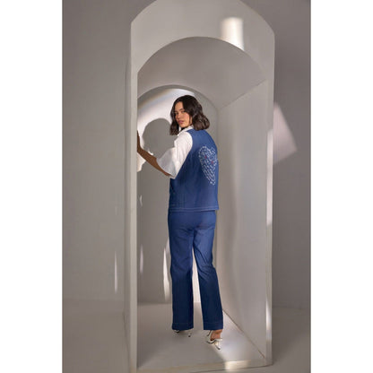 Label Deepika Nagpal Anna Embroidered Co-Ord (Set of 3)