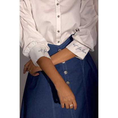 Label Deepika Nagpal Mia Solid Shirt and Skirt (Set of 2)