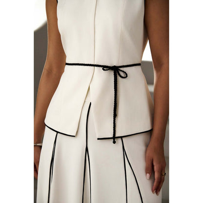 Label Deepika Nagpal Ivory Loretta Co-Ord (Set of 3)