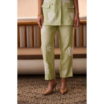 Label Deepika Nagpal Green Erika Co-Ord (Set of 2)