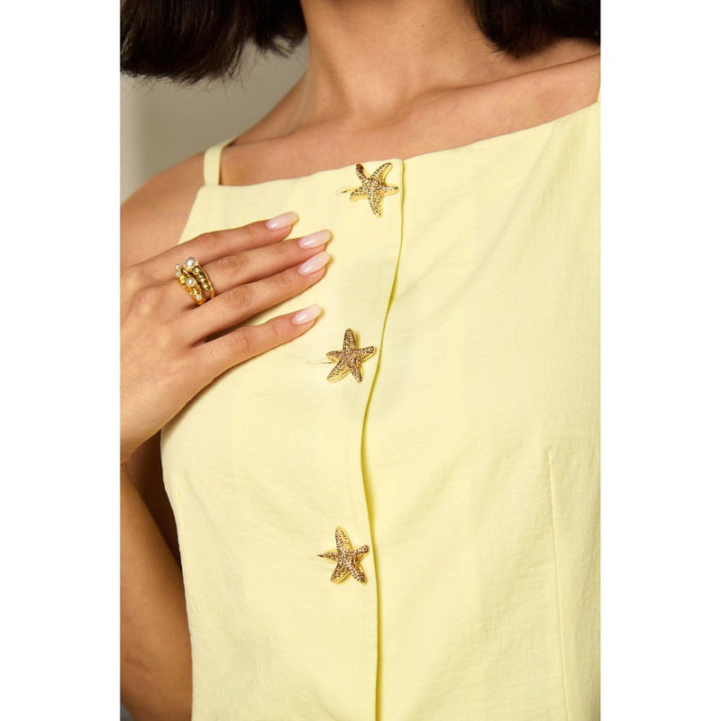 Label Deepika Nagpal Yellow Caitlin Co-Ord (Set of 2)