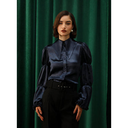 Label Deepika Nagpal Deepika Nagpal In Maria Blue Mini Dress with Shirt