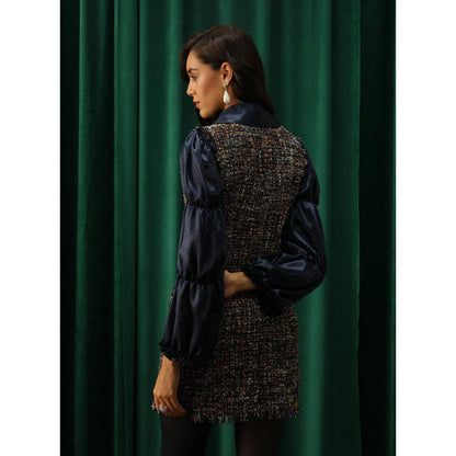 Label Deepika Nagpal Deepika Nagpal In Maria Blue Mini Dress