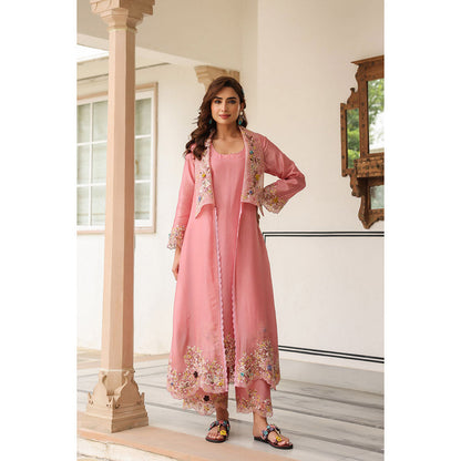 Label Niti Bothra Gulzar Heavy Jacket with Kurta and Pant (Set of 3)