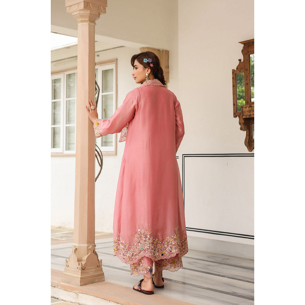 Label Niti Bothra Gulzar Heavy Jacket with Kurta and Pant (Set of 3)