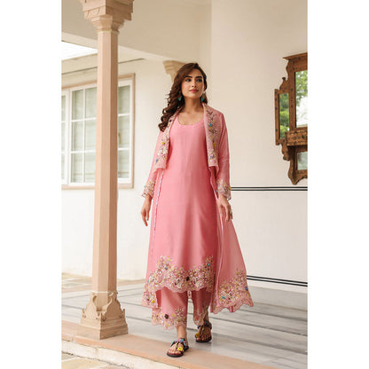 Label Niti Bothra Gulzar Heavy Jacket with Kurta and Pant (Set of 3)