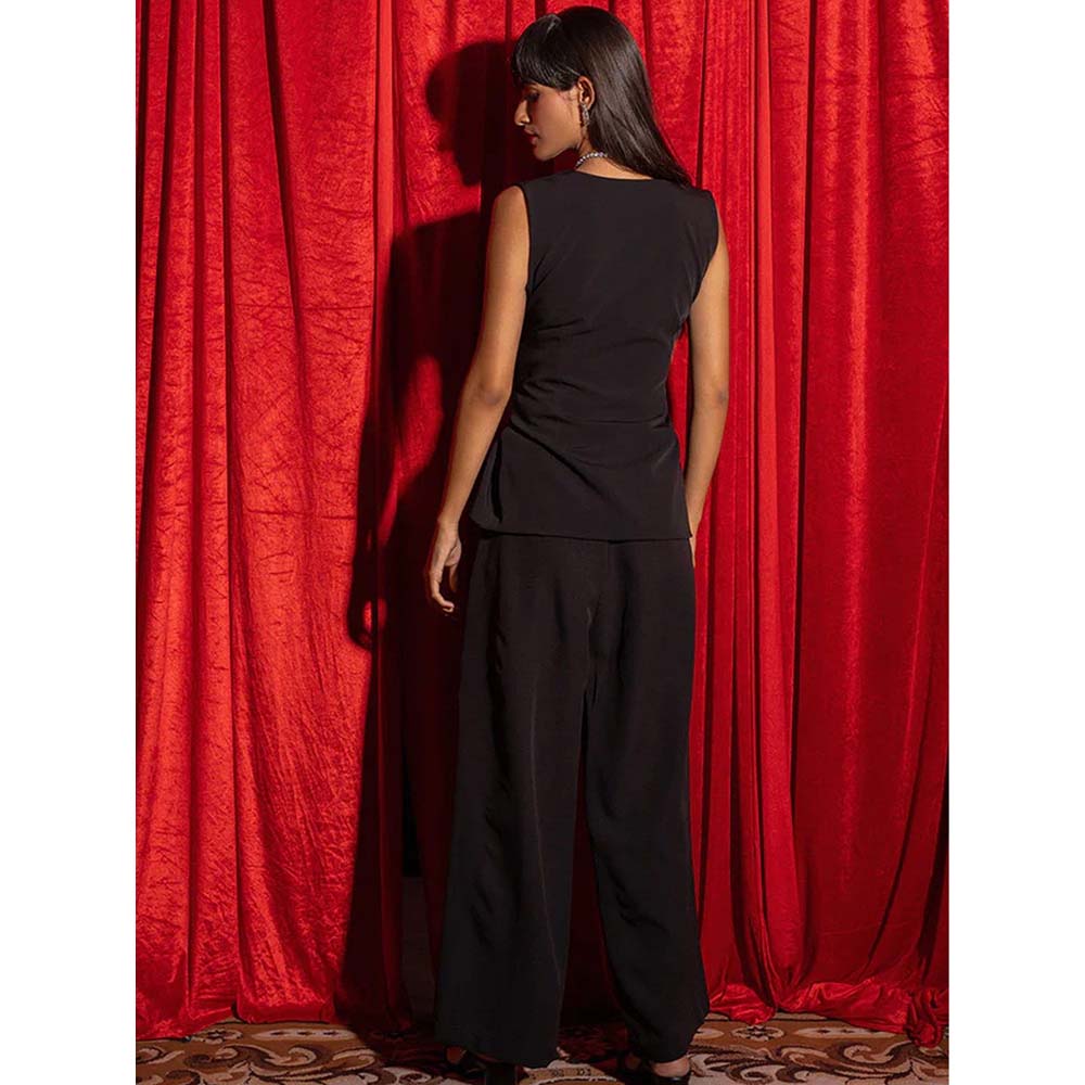 Label Iris Black Sequin Tye Co-Ord (Set of 2)