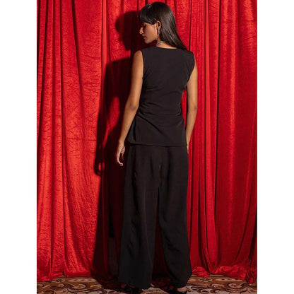 Label Iris Black Sequin Tye Co-Ord (Set of 2)