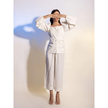 Label Iris Ivory Knot Co-Ord (Set of 2)