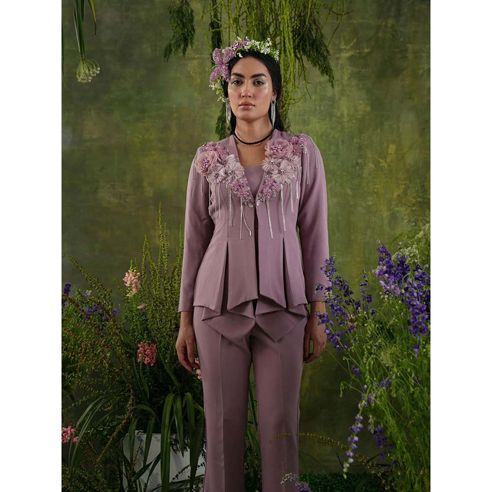 Label Iris Mauve Embellished Co-Ord (Set of 2)