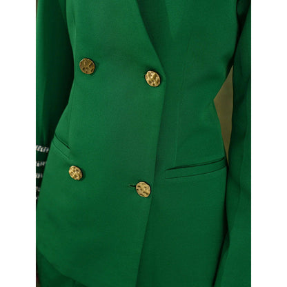 Label Iris Green Double Breast Blazer Co-Ord (Set of 2)