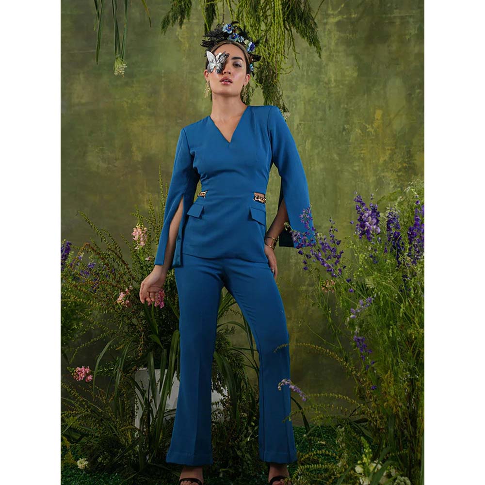 Label Iris Cobalt Blue Chain Co-Ord (Set of 2)