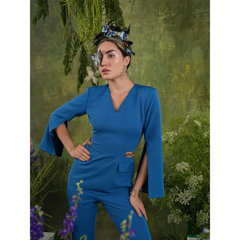 Label Iris Cobalt Blue Chain Co-Ord (Set of 2)