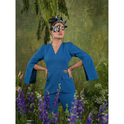 Label Iris Cobalt Blue Chain Co-Ord (Set of 2)