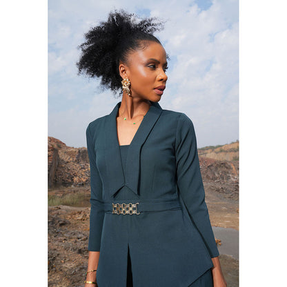 Label Iris Blue Emerald Chain Co-Ord (Set of 2)