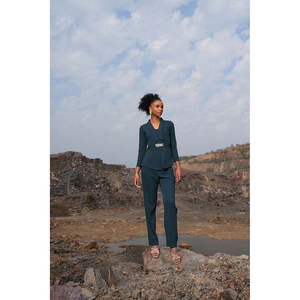 Label Iris Blue Emerald Chain Co-Ord (Set of 2)