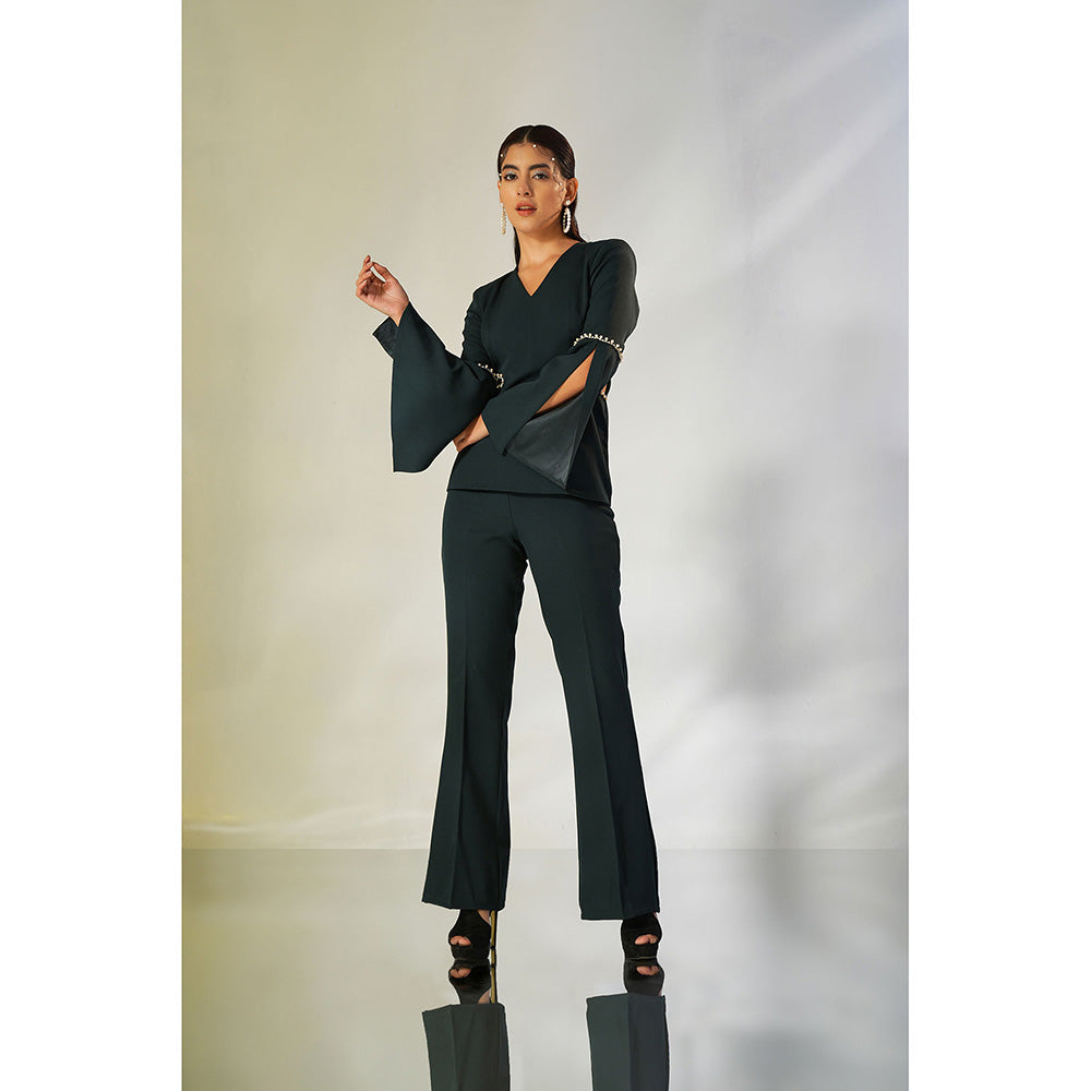 Label Iris Green Emerald Pearl Co-Ord (Set of 2)