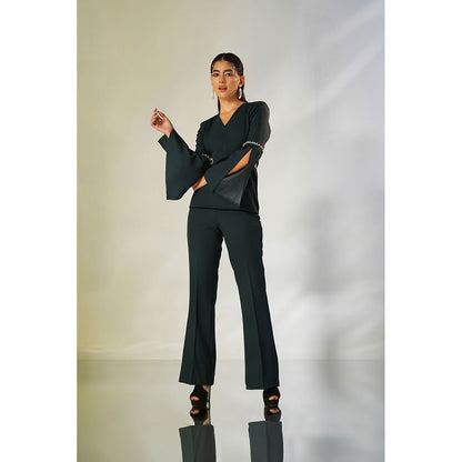 Label Iris Green Emerald Pearl Co-Ord (Set of 2)