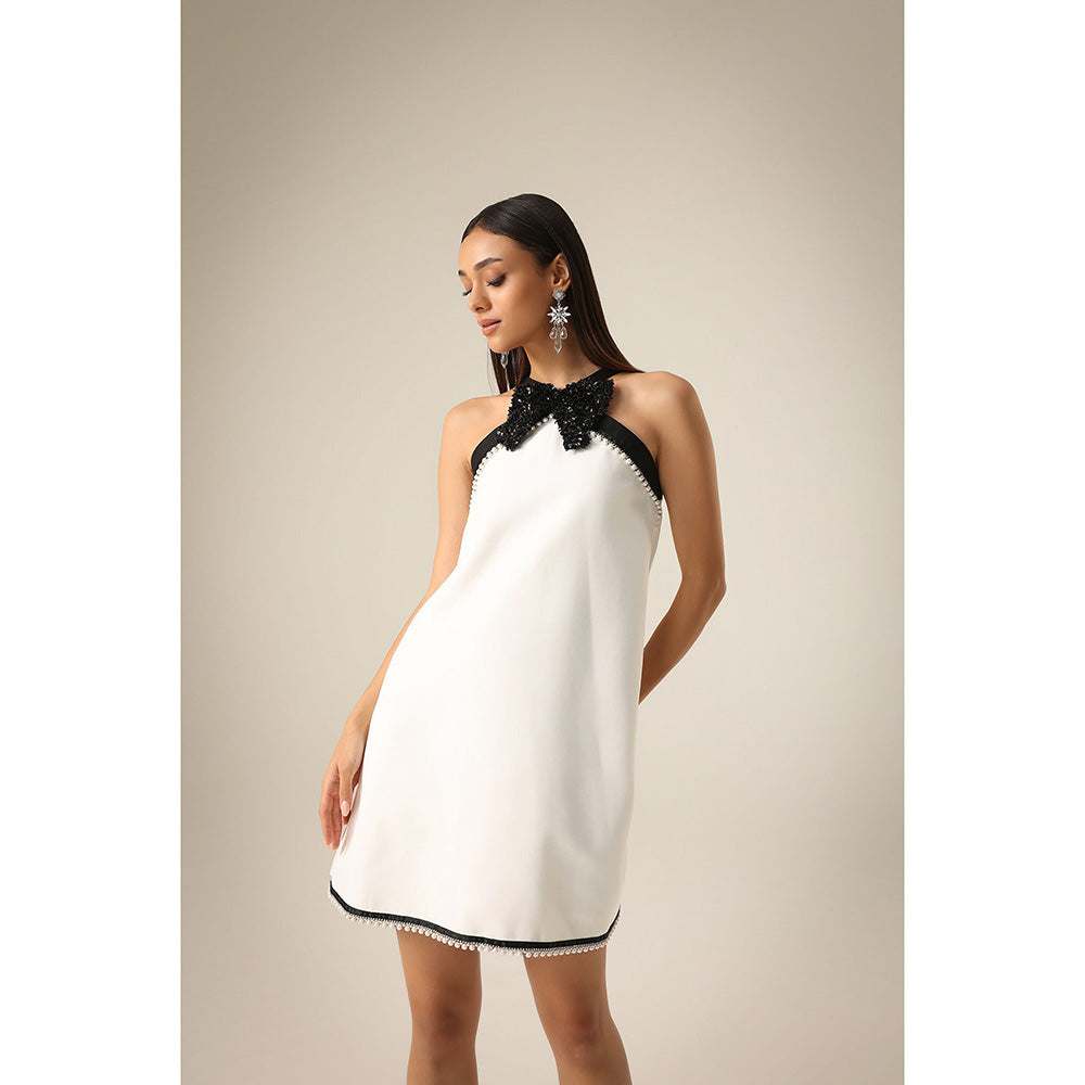 Label Iris Ivory Bow Dress