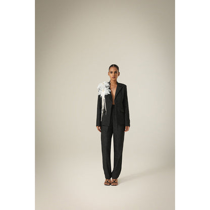 Label Iris Tweed Flower Blazer with Pant (Set of 2)