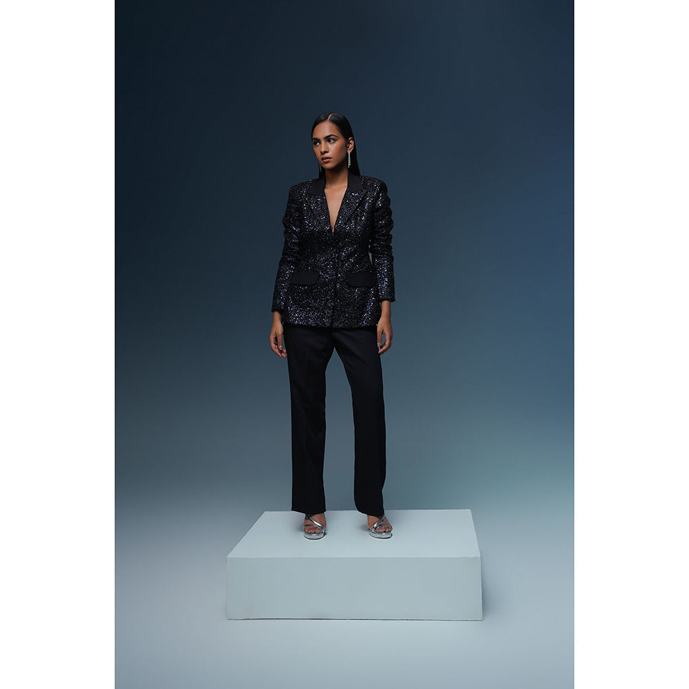 Label Iris Ink Sequin Blazer with Pant (Set of 2)