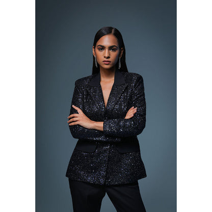 Label Iris Ink Sequin Blazer with Pant (Set of 2)