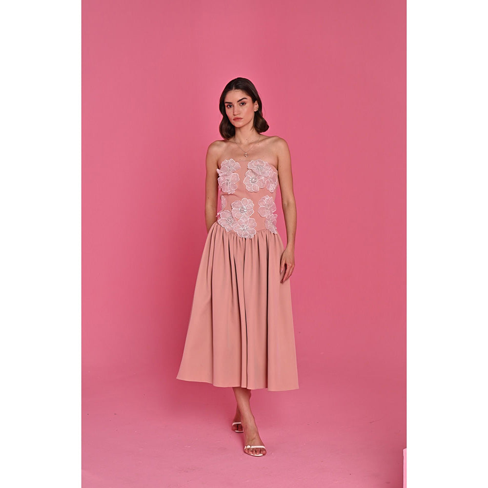 Label Iris Pink Roselle Corset Dress