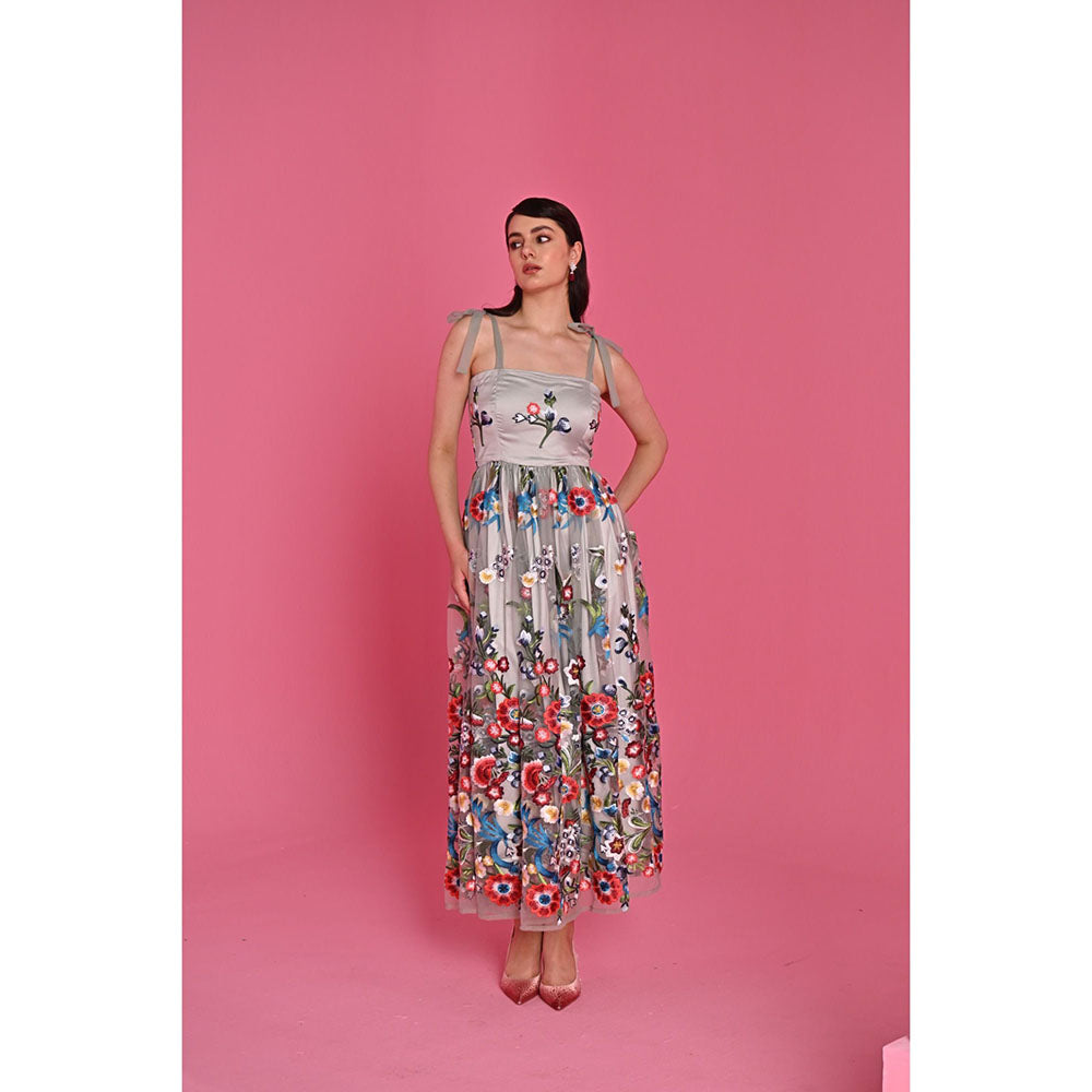 Label Iris Sage Whisper Embroidered Dress