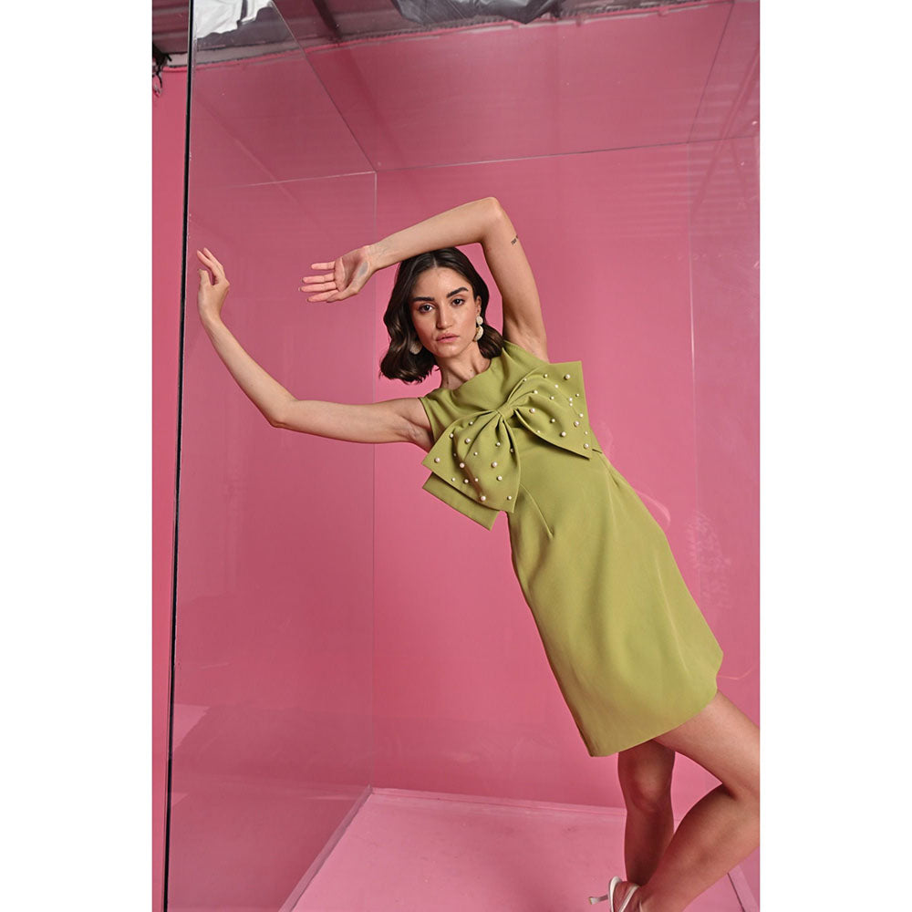 Label Iris Olira Bow Solid Dress