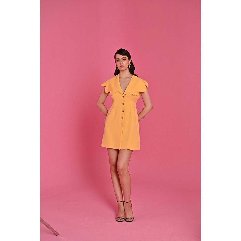 Label Iris Limoncello Solid Mini Dress